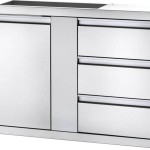 42 X 24 INCH LARGE SINGLE DOOR & TRIPLE DRAWER